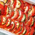 Tomaten Zucchini Auflauf mit Mozzarella 4 Tomaten Zucchini Auflauf mit Mozzarella