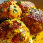 Vegane Linsenknödel in würziger Curry-Sauce 4 Vegane Linsenknödel in würziger Curry-Sauce