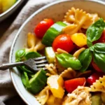 Bunter Nudelsalat mit Balsamico-Dressing 4 Bunter Nudelsalat mit Balsamico-Dressing