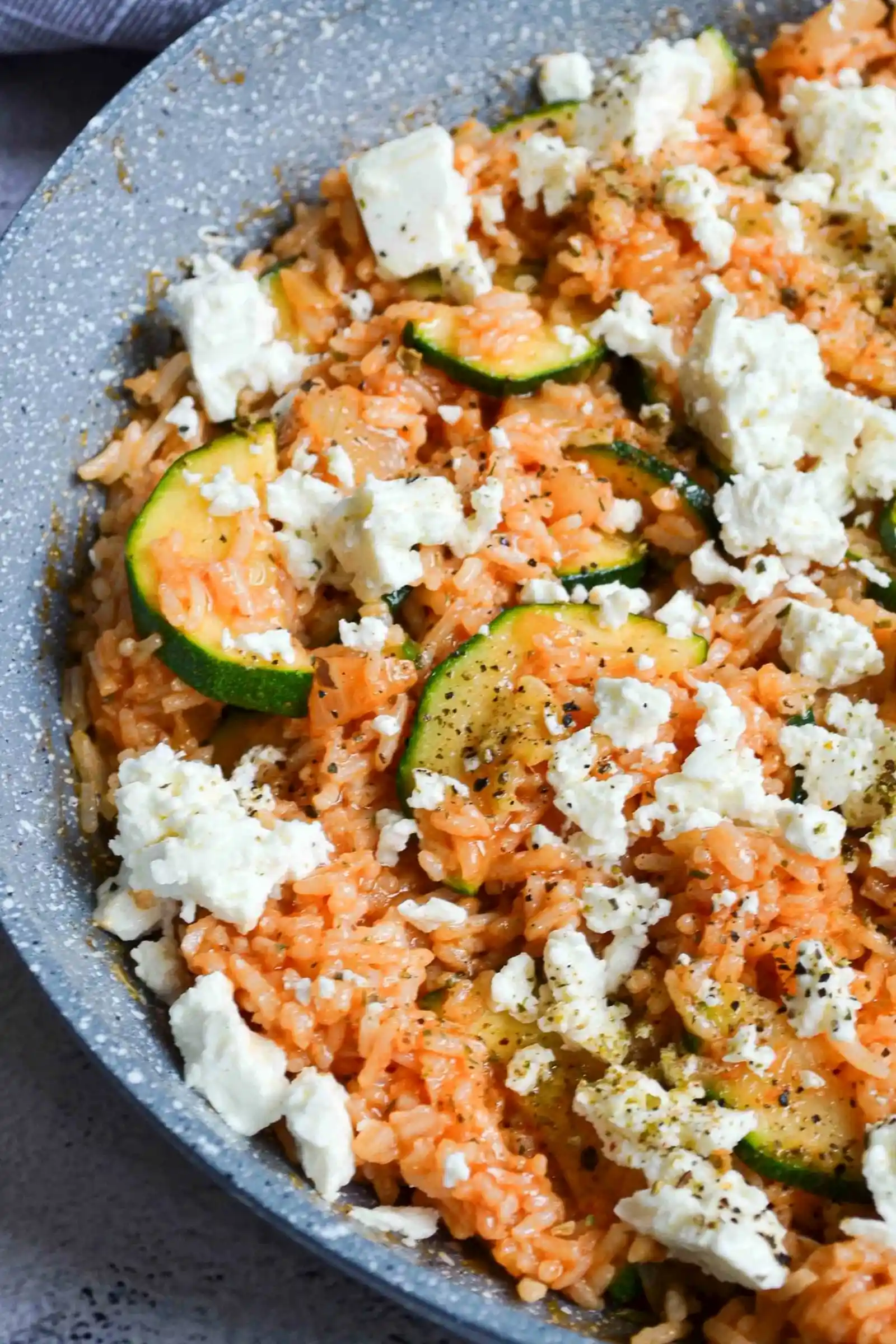 Zucchinipfanne mit Reis und Feta 3 Recipe image