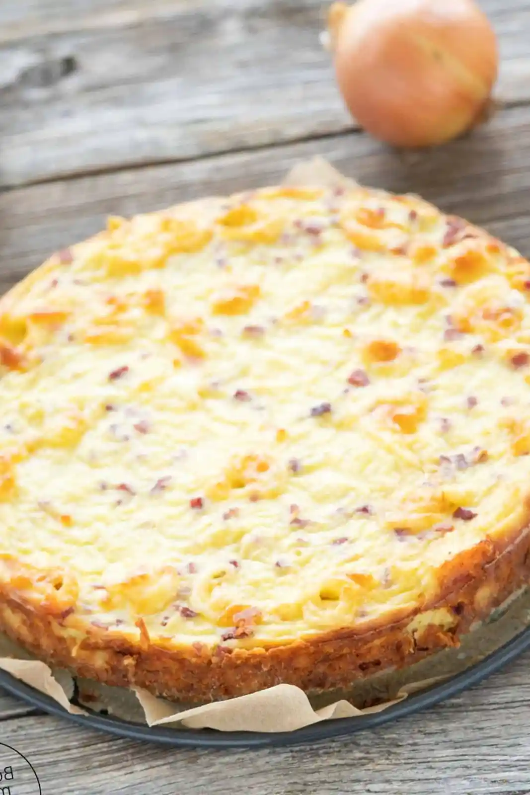 Würziger Zwiebelkuchen ohne Teigboden 3 Recipe image