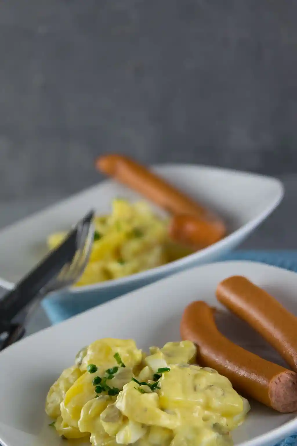 Leichter Norddeutscher Kartoffelsalat mit Würstchen 3 Recipe image