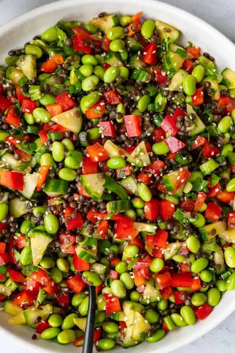 Proteinreicher Edamame-Salat mit asiatischem Dressing 3 Recipe image