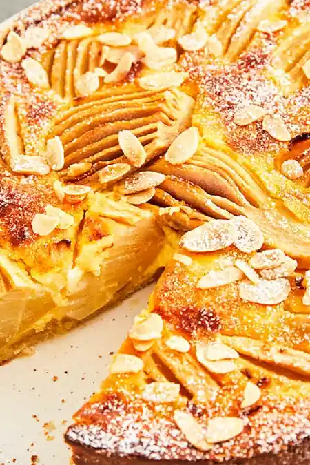 Klassischer Birnenkuchen mit cremigem Puddingguss 3 Recipe image