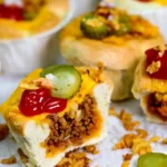 Herzhafte Cheeseburger Muffins aus dem Ofen 4 Herzhafte Cheeseburger Muffins aus dem Ofen