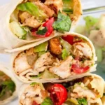 Knackige Hähnchen-Caesar-Wraps 4 Knackige Hähnchen-Caesar-Wraps