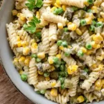 Schneller vegetarischer Nudelsalat mit Mayonnaise 4 Schneller vegetarischer Nudelsalat mit Mayonnaise