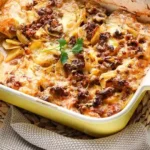 Herzhafter Kartoffelauflauf mit Hackfleisch und Käseüberzug 4 Herzhafter Kartoffelauflauf mit Hackfleisch und Käseüberzug