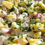 Frühlingshafter Kartoffelsalat mit veganem Dressing 4 Frühlingshafter Kartoffelsalat mit veganem Dressing