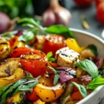 Gerösteter Gemüsesalat mit Balsamico 4 Gerösteter Gemüsesalat mit Balsamico