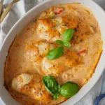 Saftige Hähnchenbrust mit cremiger Frischkäsesauce aus dem Ofen 4 Saftige Hähnchenbrust mit cremiger Frischkäsesauce aus dem Ofen