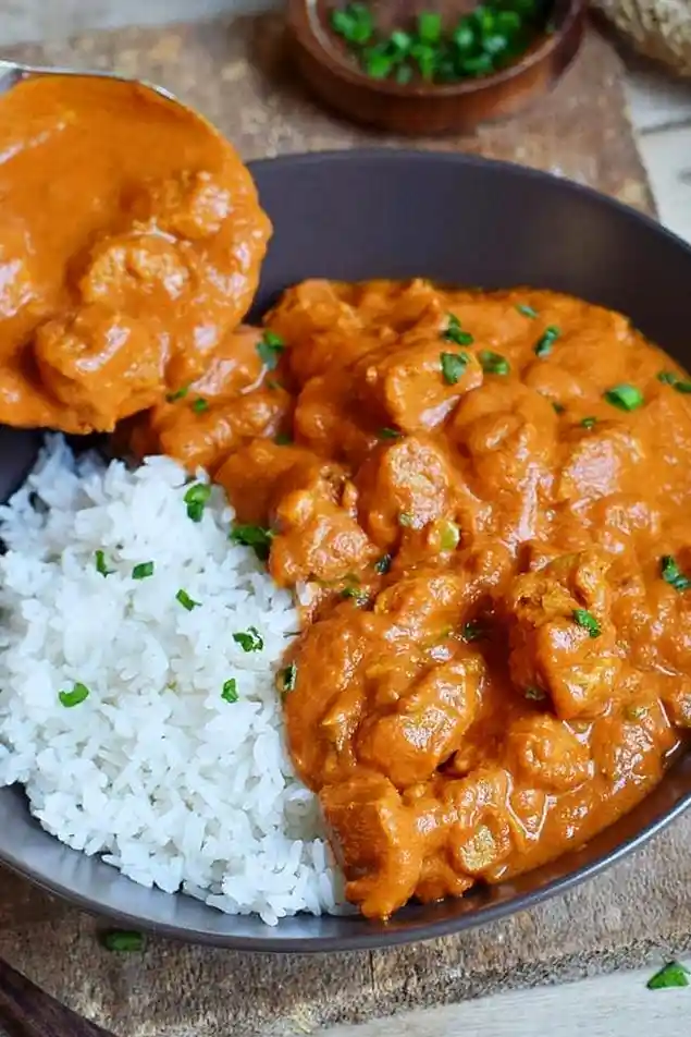 Veganes Indisches Hähnchen Curry (Tikka Masala Style) 3 Recipe image