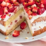 Luftige Erdbeer-Sahne-Torte ohne Gelatine 4 Luftige Erdbeer-Sahne-Torte ohne Gelatine