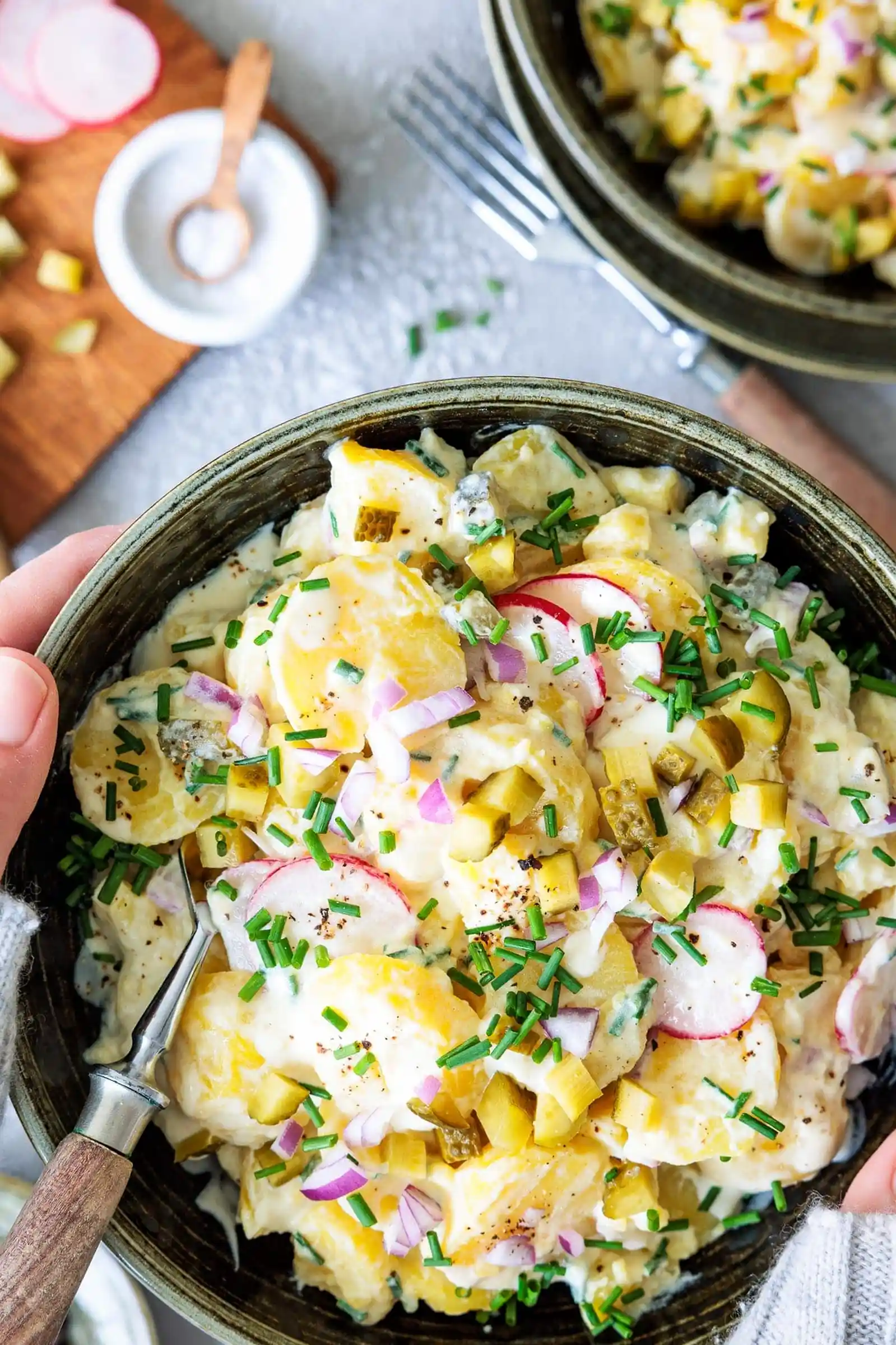 Leichter Kartoffelsalat mit Joghurt-Senf-Dressing 3 Recipe image