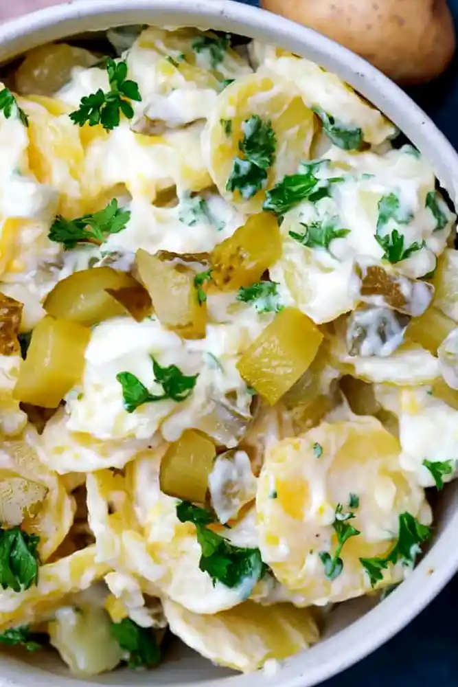 Klassischer Kartoffelsalat mit Mayonnaise und Ei 3 Klassischer Kartoffelsalat mit Mayonnaise und Ei
