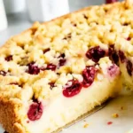 Kirschkuchen mit Pudding und Streuseln 4 Kirschkuchen mit Pudding und Streuseln