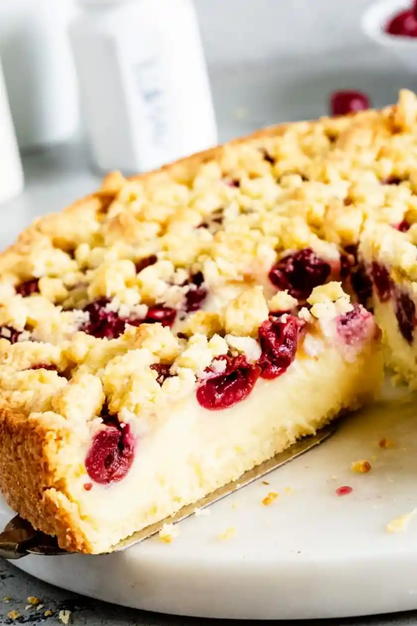 Kirschkuchen mit Pudding und Streuseln 3 Recipe image