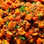 Würzige Kürbis-Hackfleisch-Pfanne mit Feta 4 Würzige Kürbis-Hackfleisch-Pfanne mit Feta
