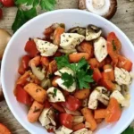 Leichte Gemüsepfanne mit Hähnchen 4 Leichte Gemüsepfanne mit Hähnchen