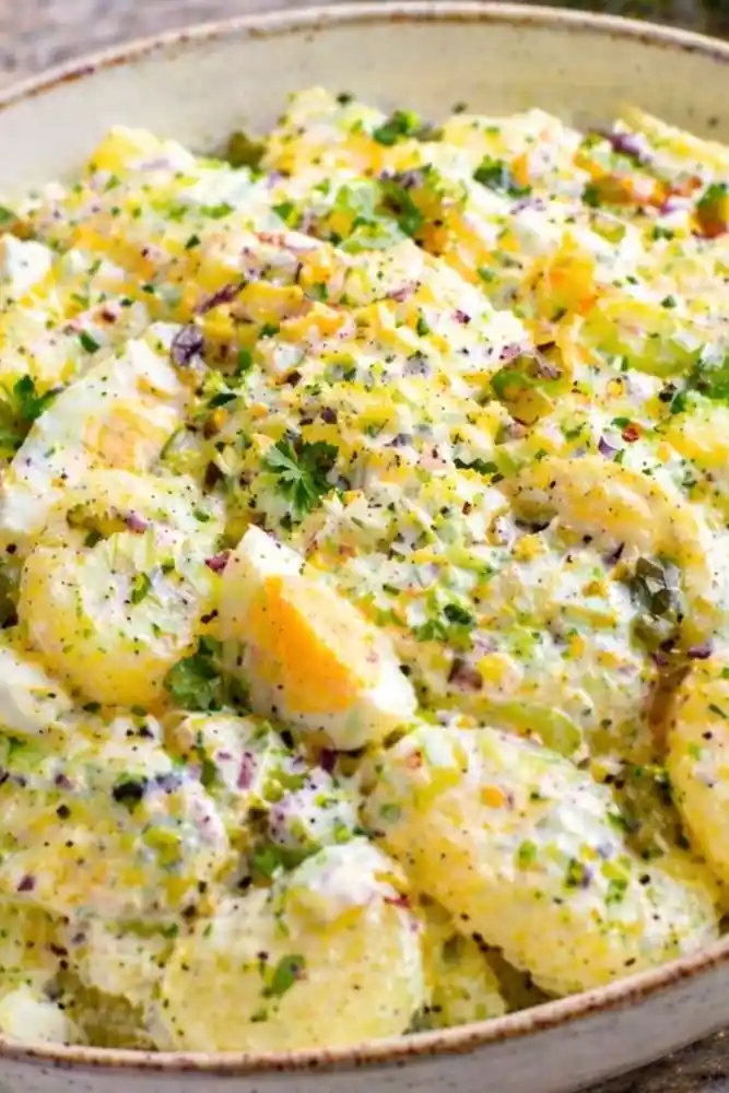 Cremiger Kartoffelsalat mit Joghurt und Ei 3 Recipe image