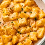 Cremiger veganer Tofu mit Gnocchi und sonnengetrockneten Tomaten 4 Cremiger veganer Tofu mit Gnocchi und sonnengetrockneten Tomaten