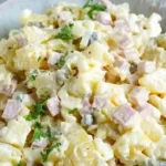 Klassischer Kartoffelsalat mit Mayonnaise und Rinderwurst 4 Klassischer Kartoffelsalat mit Mayonnaise und Rinderwurst