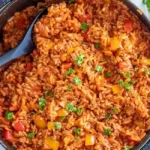 Herzhafte Paprika-Reis-Pfanne mit Rinderhackfleisch 4 Herzhafte Paprika-Reis-Pfanne mit Rinderhackfleisch