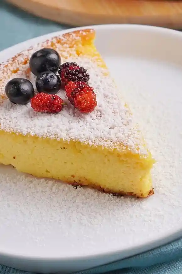 Luftiger Quarkkuchen ohne Boden mit Zitrone 3 Recipe image