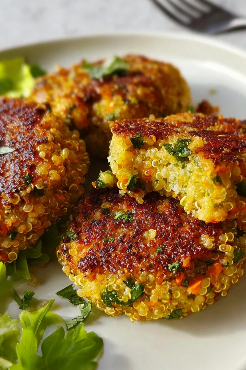 Gesunde Quinoa Bratlinge: Nährstoffreich und Vegan anpassbar 3 Recipe image