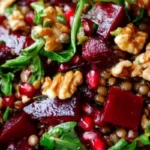 Nährstoffreicher Rote Bete Linsen Salat mit Dinkel und Walnüssen 4 Nährstoffreicher Rote Bete Linsen Salat mit Dinkel und Walnüssen