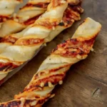 Knusprige Gedrehte Pizzastangen ohne Hefe 4 Knusprige Gedrehte Pizzastangen ohne Hefe