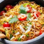 Asiatisch-Mediterraner Spaghettisalat 4 Asiatisch-Mediterraner Spaghettisalat