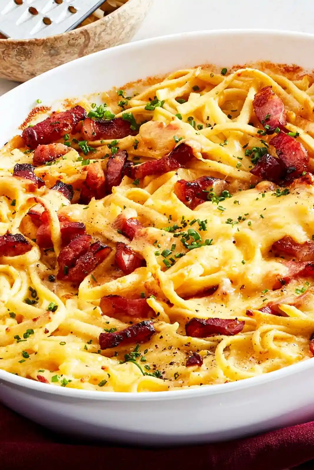 Käsiges Spätzle-Gratin mit Räuchertofu 3 Recipe image