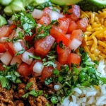 Mexikanische Taco-Reis-Bowl: Schnell und Würzig 4 Mexikanische Taco-Reis-Bowl: Schnell und Würzig