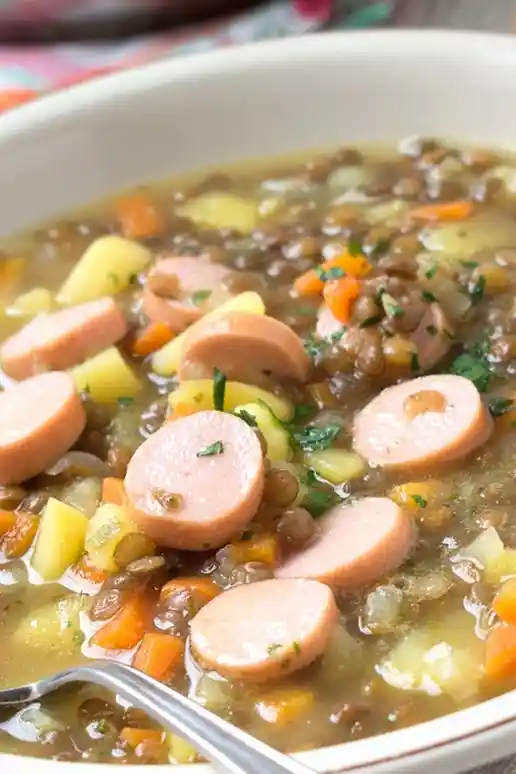 Herzhafte Thüringer Linsensuppe 3 Recipe image
