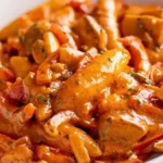 Vegane Schupfnudelpfanne mit Paprika und Pilzen 4 Vegane Schupfnudelpfanne mit Paprika und Pilzen