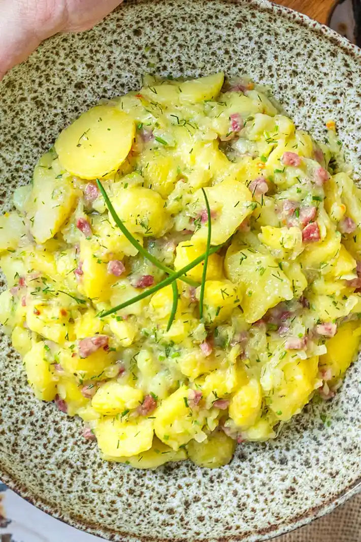 Warmer Kartoffelsalat mit Räuchertofu: Deftig und Herzhaft 3 Recipe image