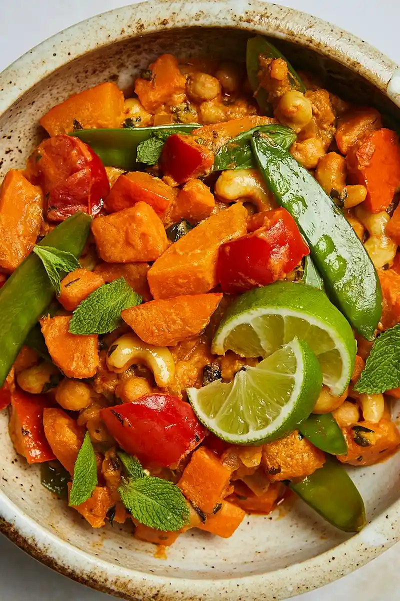 Würziges Süßkartoffel-Curry mit Kokosmilch 3 Würziges Süßkartoffel-Curry mit Kokosmilch